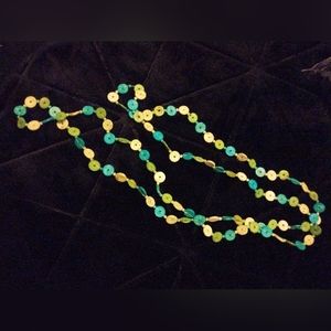 Vintage Button Strand Necklace